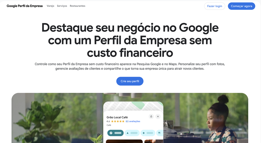 site do google meu negócio para consultórios fazerem cadastro
